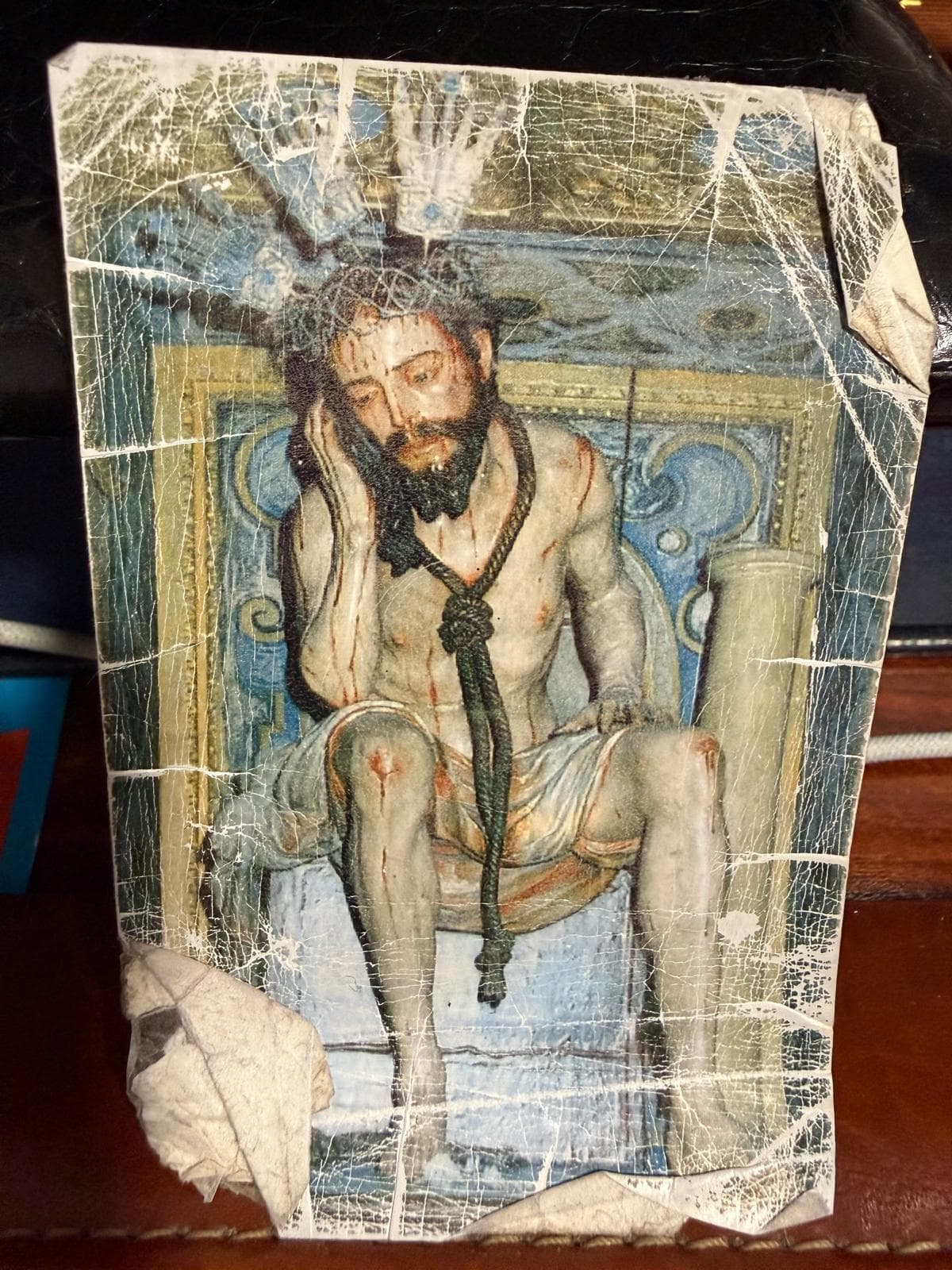 ESTAMPITA DE CRISTO DE LA HUMILDAD Y LA PACIENCIA.